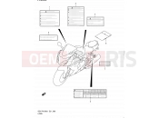 SUZUKI GSX-R1000UF L1 (2011) (E21) 99 - LABEL (GSX-R1000L1 E14)