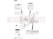 SUZUKI GSX-R1000Z L4 (2014) (E03,E28) 81 - LABEL (GSX-R1000ZL4 E33)