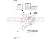 SUZUKI GSX-R600 L0 (2010) (E02,E19,E24) 52 - LABEL