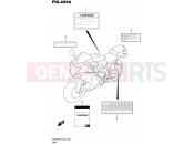 SUZUKI GSX-R600 L5 (2015) (E99) 496A - LABEL