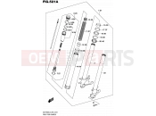SUZUKI GSX-R600 L5 (2015) (E99) 521A - FRONT FORK DAMPER