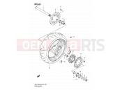 SUZUKI GSX-R600U3 K7 (2007) 61 - REAR WHEEL