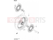 SUZUKI GSX-R600U3 K8 (2008) 57 - FRONT WHEEL