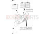 SUZUKI GSX-R600UF L1 (2011) (E21) 72 - LABEL (GSX-R600L1 E24)