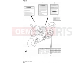 SUZUKI GSX-R600UF L1 (2011) (E21) 73 - LABEL (GSX-R600UEL1 E21)
