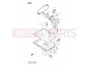 SUZUKI GSX-R750UF L0 (2010) 6 - OIL PAN - OIL PUMP