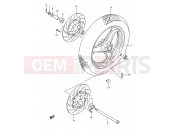SUZUKI GSX1100F K (1989) (E03,E28,E33) 41 - FRONT WHEEL