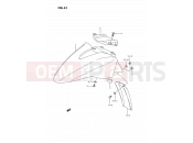 SUZUKI GSX1100F M (1991) (E02) 41 - FRONT FENDER