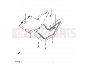 SUZUKI GSX1100 D (1983) 57 - FRAME COVER (GSX1100D)