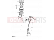 SUZUKI GSX1100 D (1983) 97 - REAR MASTER CYLINDER