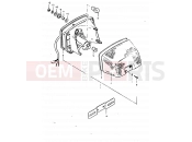 SUZUKI GSX1100 X (1999) 34 - REAR COMBINATION LAMP (E02, E04, E21)