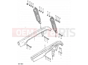 SUZUKI GSX1100E X (1999) 81 - CHAIN CASE - REAR SHOCK ABSORBER