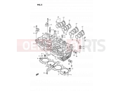 SUZUKI GSX1100G M (1991) (E02) 2 - CYLINDER HEAD