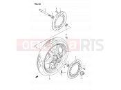 SUZUKI GSX1100G M (1991) (E02) 52 - FRONT WHEEL