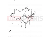 SUZUKI GSX1100X D (1983) 58 - FRAME COVER (GSX1100ED)
