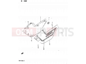 SUZUKI GSX1100X D (1983) 61 - FRAME COVER (GSX1100ESD)