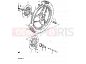 SUZUKI GSX1100X D (1983) 72 - FRONT WHEEL (GSX1100ED/EXD/ESD)