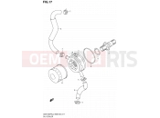 SUZUKI GSX1250FA L0 (2010) Bandit (E03,E28,E33) 17 - OIL COOLER