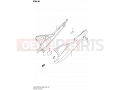 SUZUKI GSX1250FA L0 (2010) Bandit (E03,E28,E33) 41 - FRAME COVER