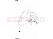 SUZUKI GSX1250FA L0 (2010) Bandit (E03,E28,E33) 43 - FRONT FENDER
