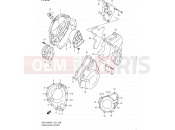 SUZUKI GSX1250FA L1 (2011) Bandit (E21) 6 - CRANKCASE COVER
