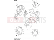 SUZUKI GSX1250FA L4 (2014) Bandit (E21) 6 - CRANKCASE COVER
