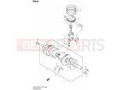 SUZUKI GSX1250FA L4 (2014) Bandit (E21) 8 - CRANKSHAFT