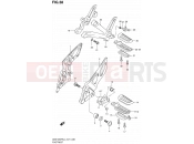 SUZUKI GSX1250FA L4 (2014) Bandit (E21) 38 - FOOTREST