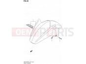 SUZUKI GSX1250FA L4 (2014) Bandit (E21) 42 - FRONT FENDER