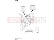 SUZUKI GSX1250FA L4 (2014) Bandit (E21) 49 - LABEL