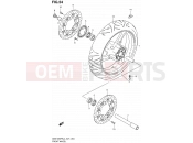 SUZUKI GSX1250FA L4 (2014) Bandit (E21) 54 - FRONT WHEEL