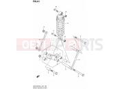 SUZUKI GSX1250FA L4 (2014) Bandit (E21) 61 - REAR CUSHION LEVER