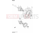 SUZUKI GSX1250FA L4 (2014) Bandit (E21) 62 - REAR WHEEL