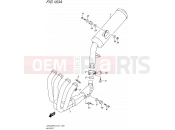 SUZUKI GSX1250FA L5 (2015) Bandit (E21) 163A - MUFFLER