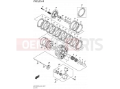 SUZUKI GSX1250FA L5 (2015) Bandit (E21) 201A - CLUTCH