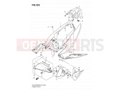SUZUKI GSX1300BK L0 (2010) B-King (E02) 42A - FRAME COVER (MODEL L0)