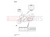 SUZUKI GSX1300BKA K8 (2008) B-King (E02) 52 - LABEL