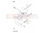 SUZUKI GSX1300BKA K8 (2008) B-King (E02) 61 - REAR SWINGINGARM