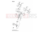 SUZUKI GSX1300BKA K8 (2008) B-King (E02) 56 - BRACKET/STEERING DAMPER