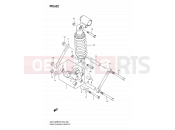 SUZUKI GSX1300BKA K8 (2008) B-King (E02) 62 - REAR CUSHION LEVER