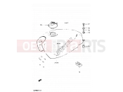 SUZUKI GSX400F X (1999) 43 - FUEL TANK (MODEL X)