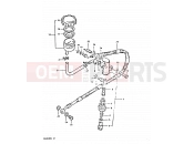 SUZUKI GSX400F X (1999) 79 - REAR MASTER CYLINDER (E02, E22)