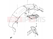 SUZUKI GSX400F D (1983) 62 - REAR FENDER