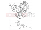 SUZUKI GSX400F D (1983) 52 - FRONT WHEEL