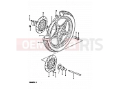 SUZUKI GSX400FE X (1999) 51 - FRONT WHEEL