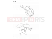 SUZUKI GSX400S E (1984) 46 - HEADLAMP HOUSING - FRONT FENDER