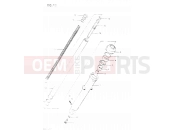 SUZUKI GSX400S E (1984) 43 - FRONT FORK RIGHT DAMPER