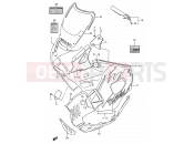 SUZUKI GSX600F N (1992) 40D - COWLING BODY (MODEL N)