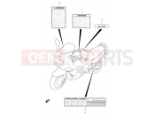 SUZUKI GSX600FU X (1999) 44 - WARNING LABEL (MODEL W/X)