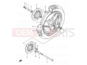 SUZUKI GSX750ES D (1983) 57 - FRONT WHEEL (GSX750ESD)